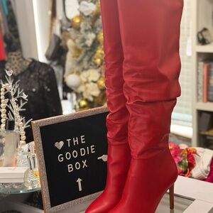 INC International Concepts Red Heeled Boots